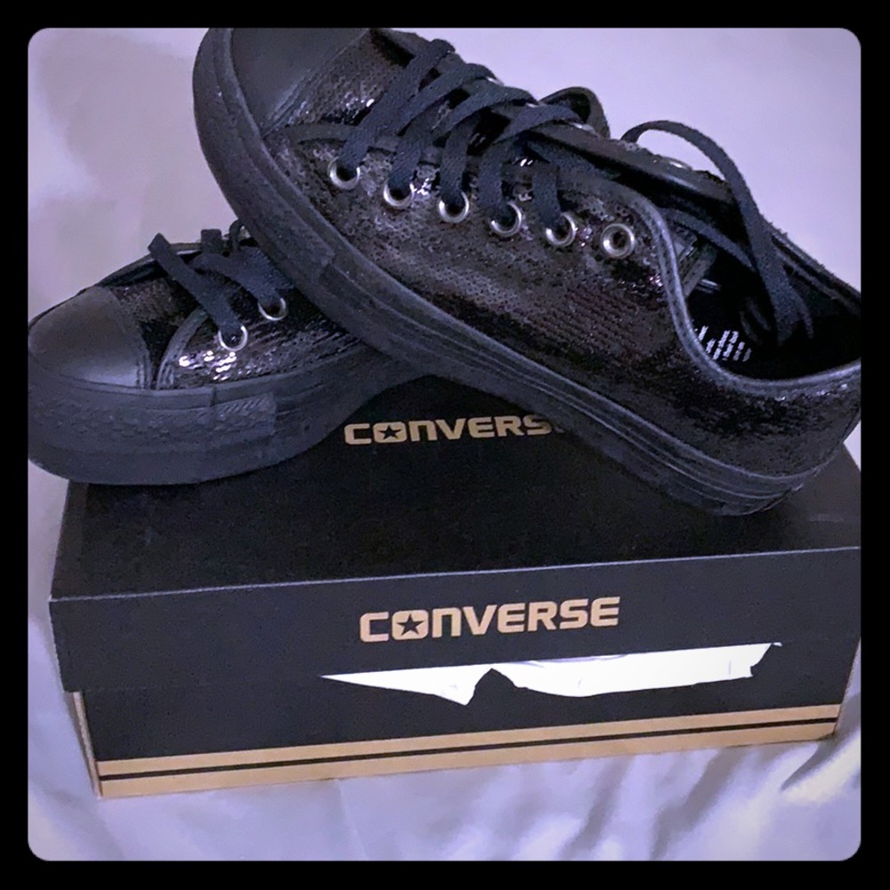 Chuck Taylor All Star Sequin Platform Shoes